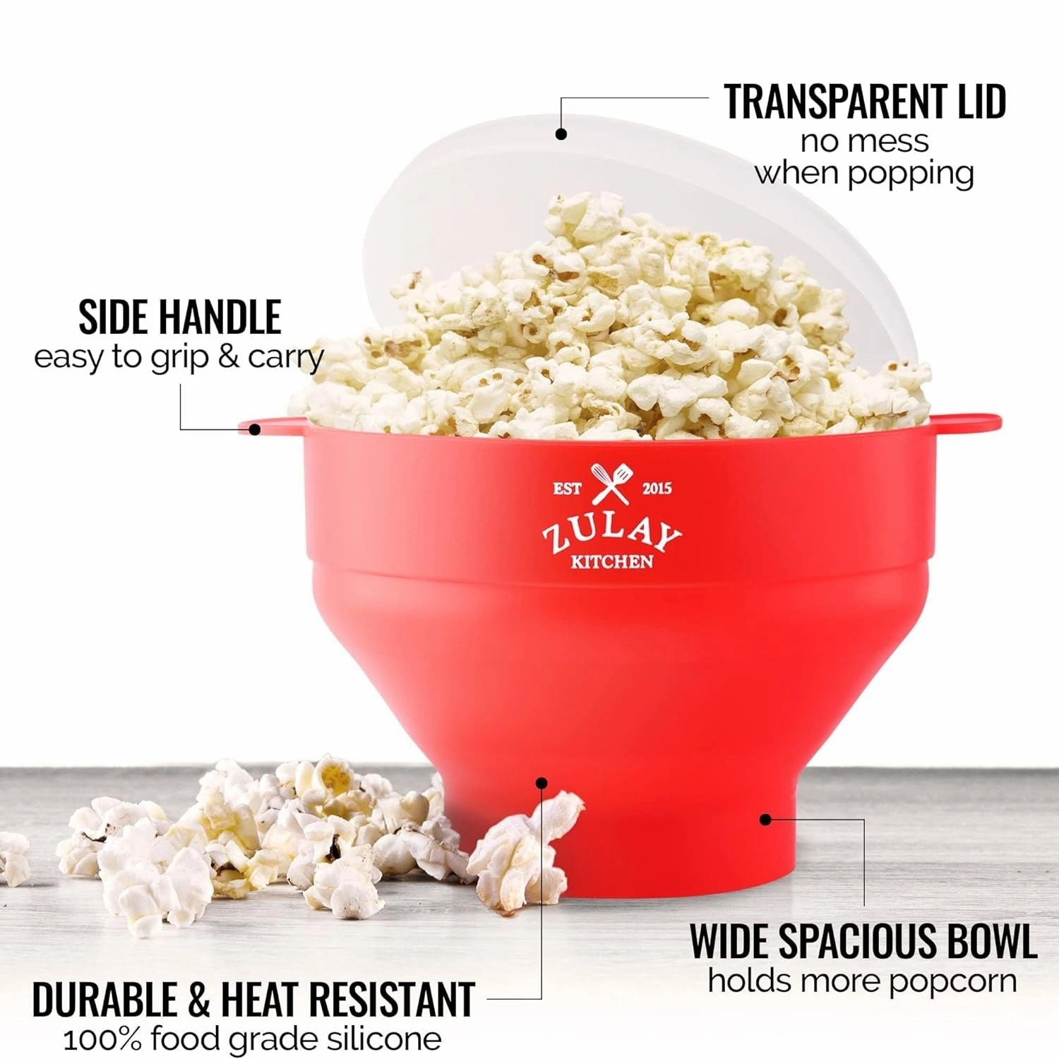 Collapsible Silicone Popcorn Maker