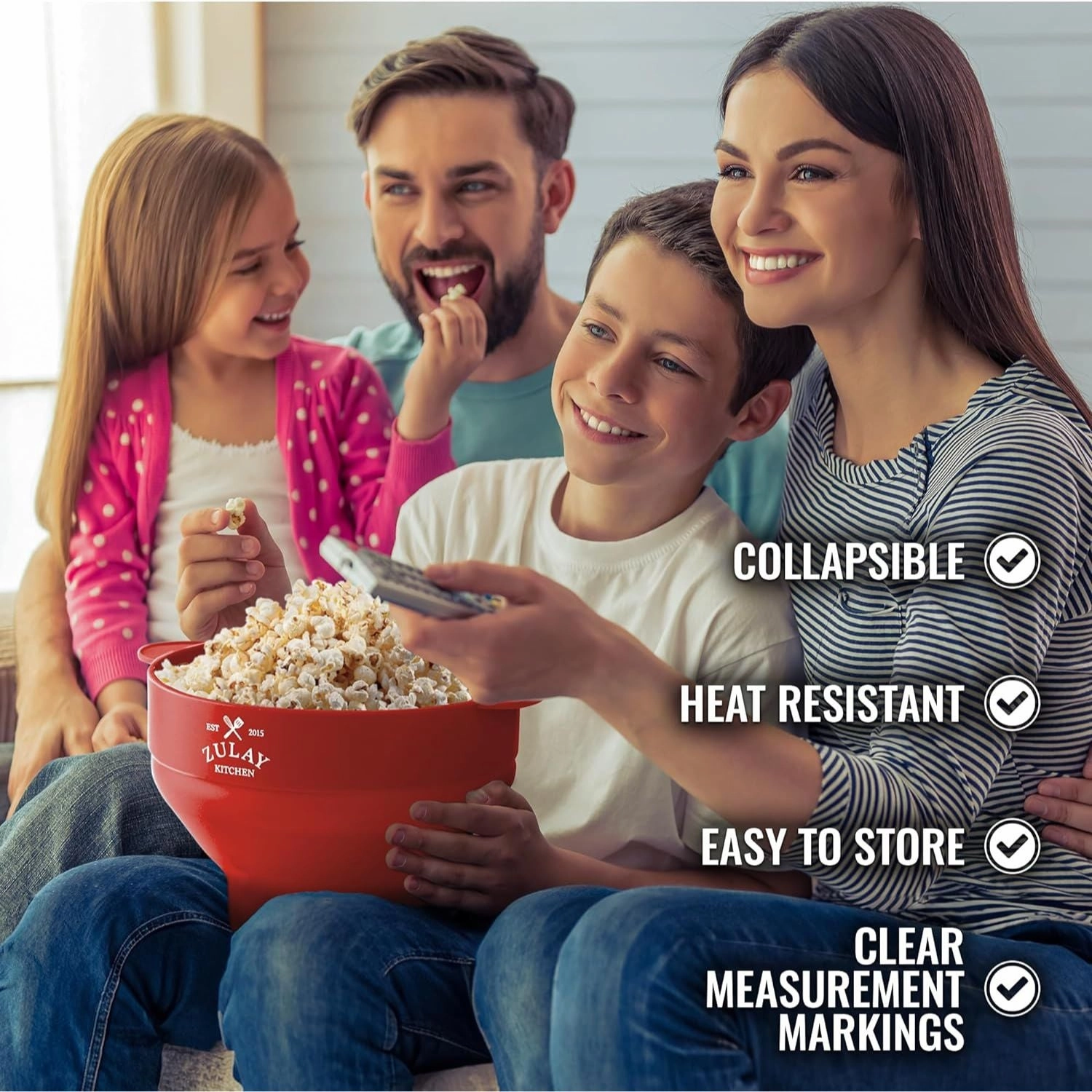 Collapsible Silicone Popcorn Maker