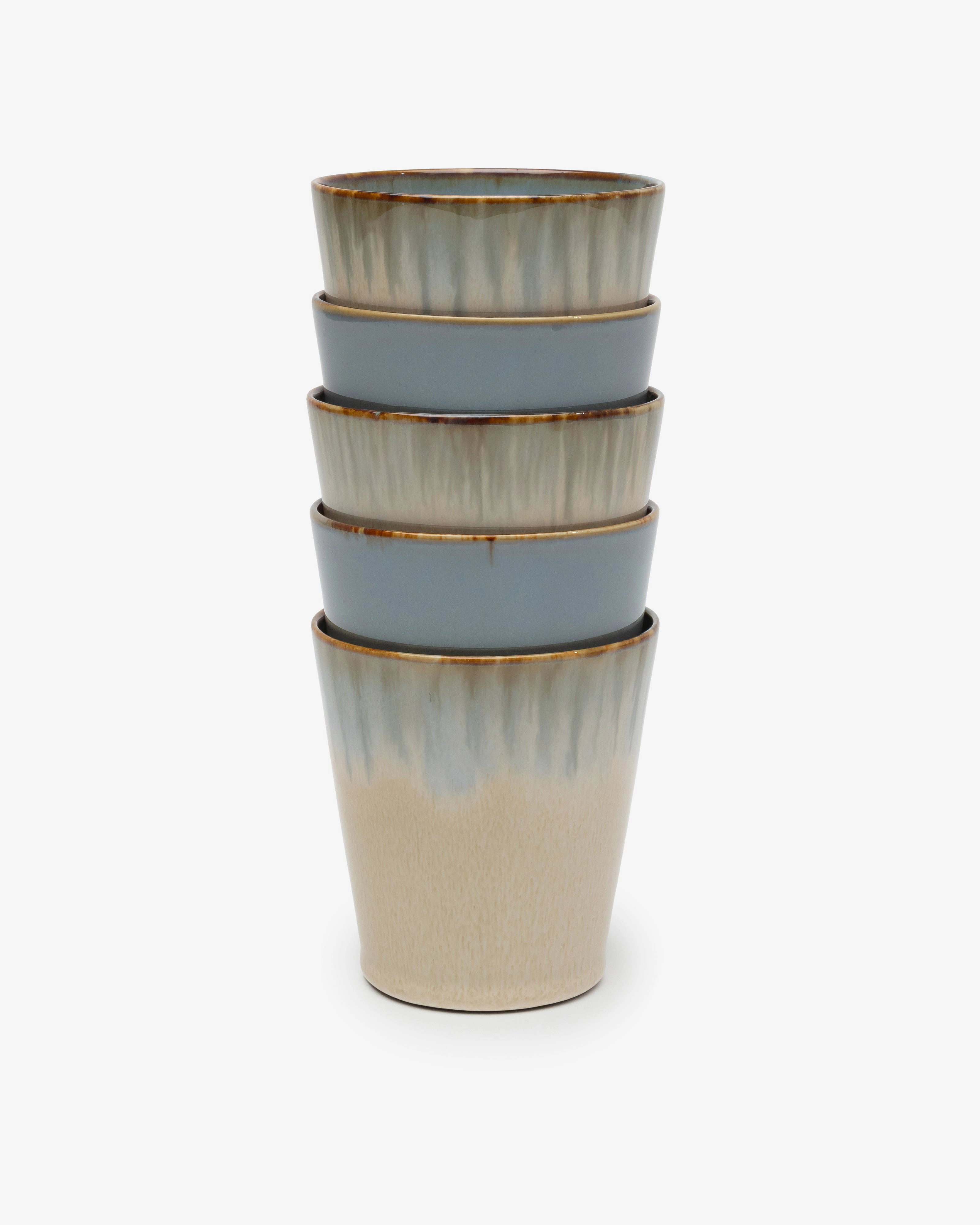 Conical cup M misty gray/smoky blue Terres de rves