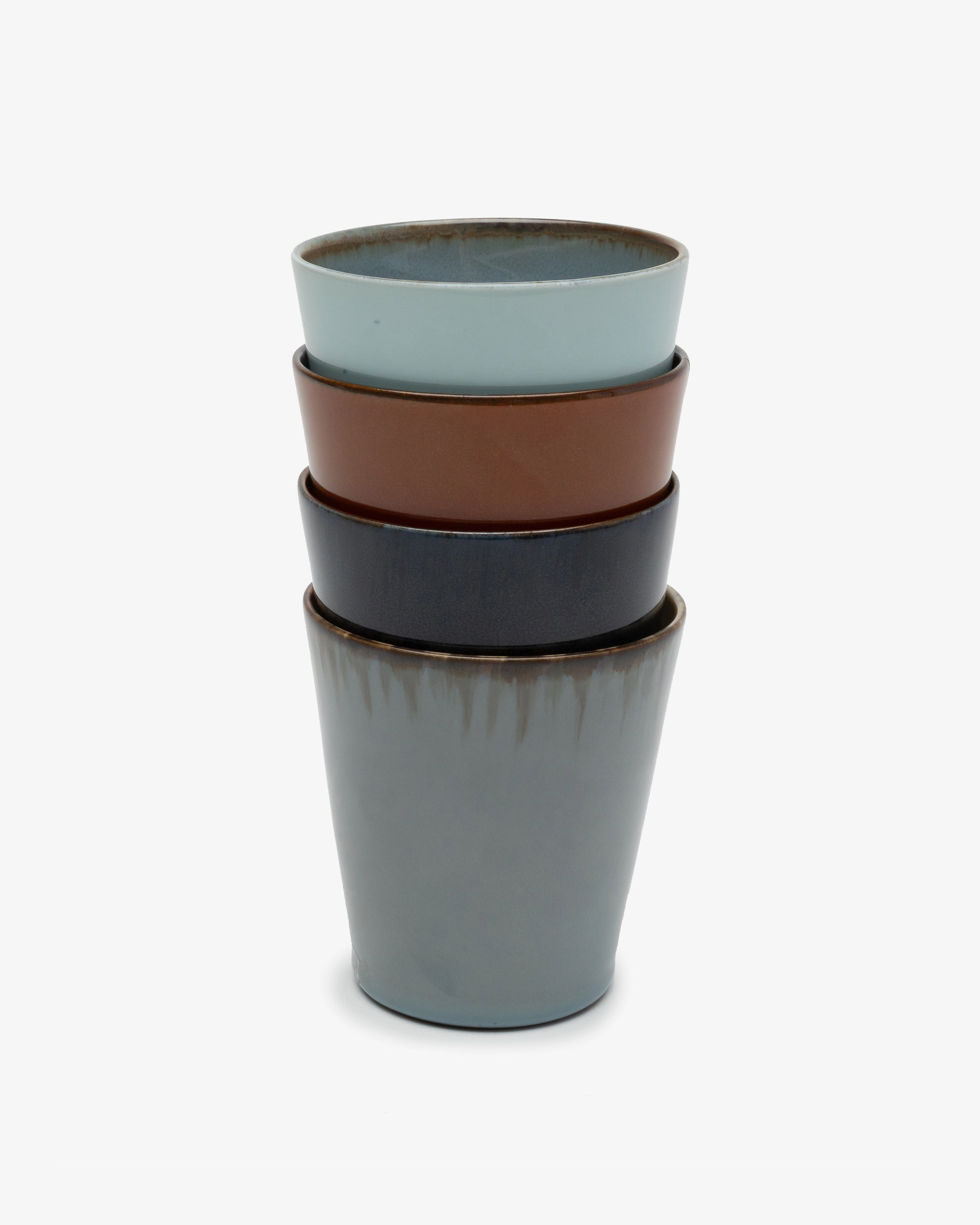 Conical cup M smoky blue/misty gray Terres de rves