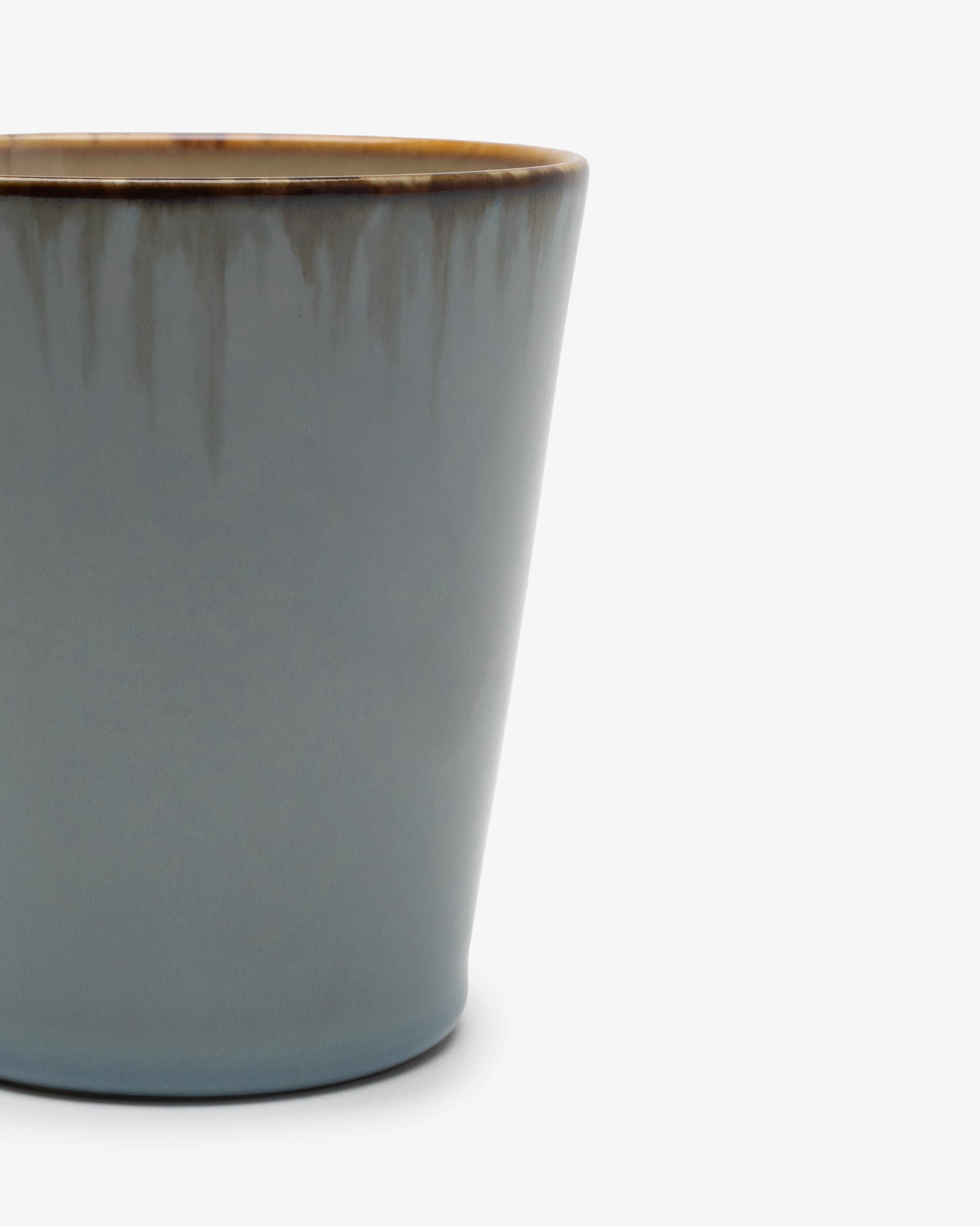 Conical cup M smoky blue/misty gray Terres de rves