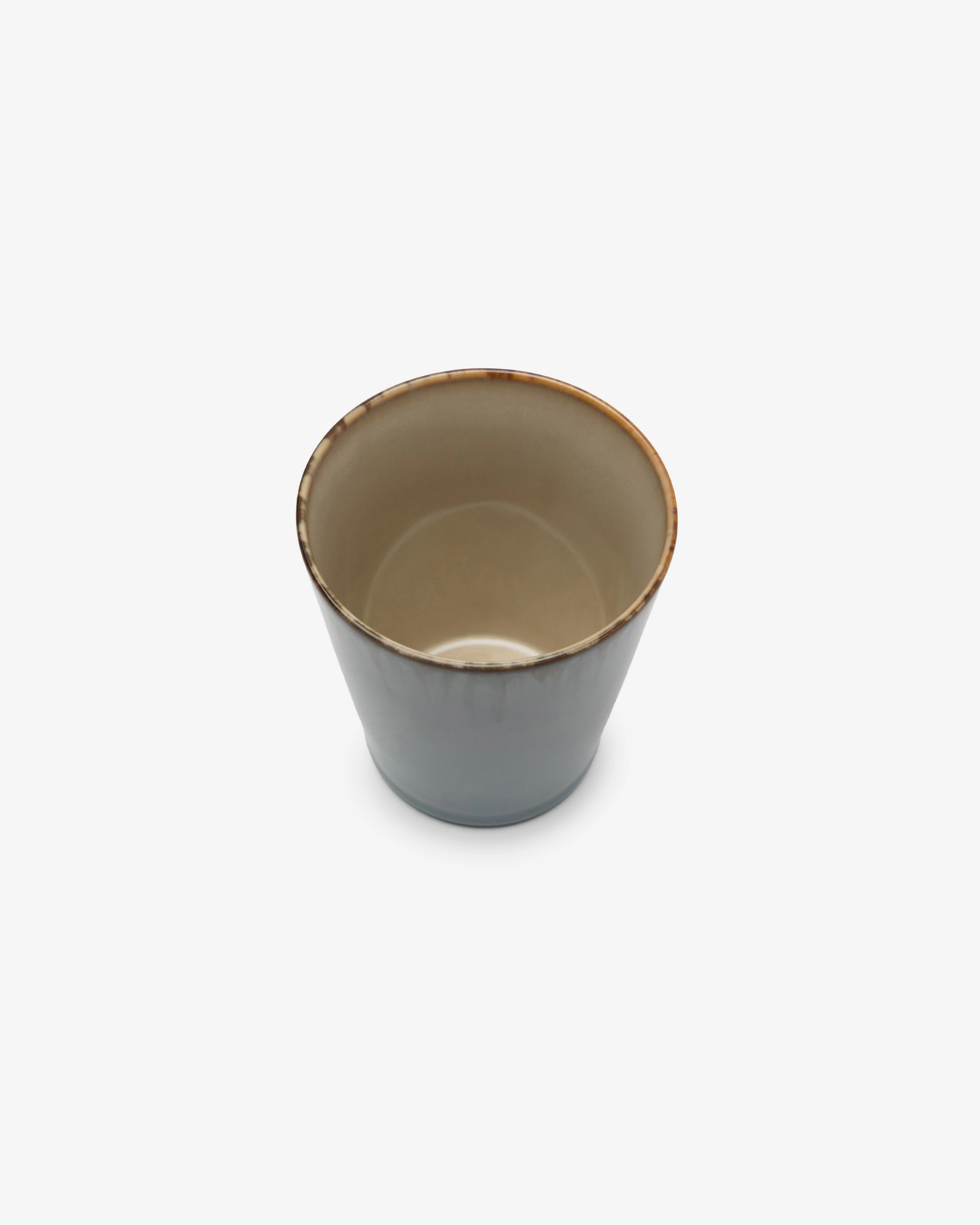 Conical cup M smoky blue/misty gray Terres de rves