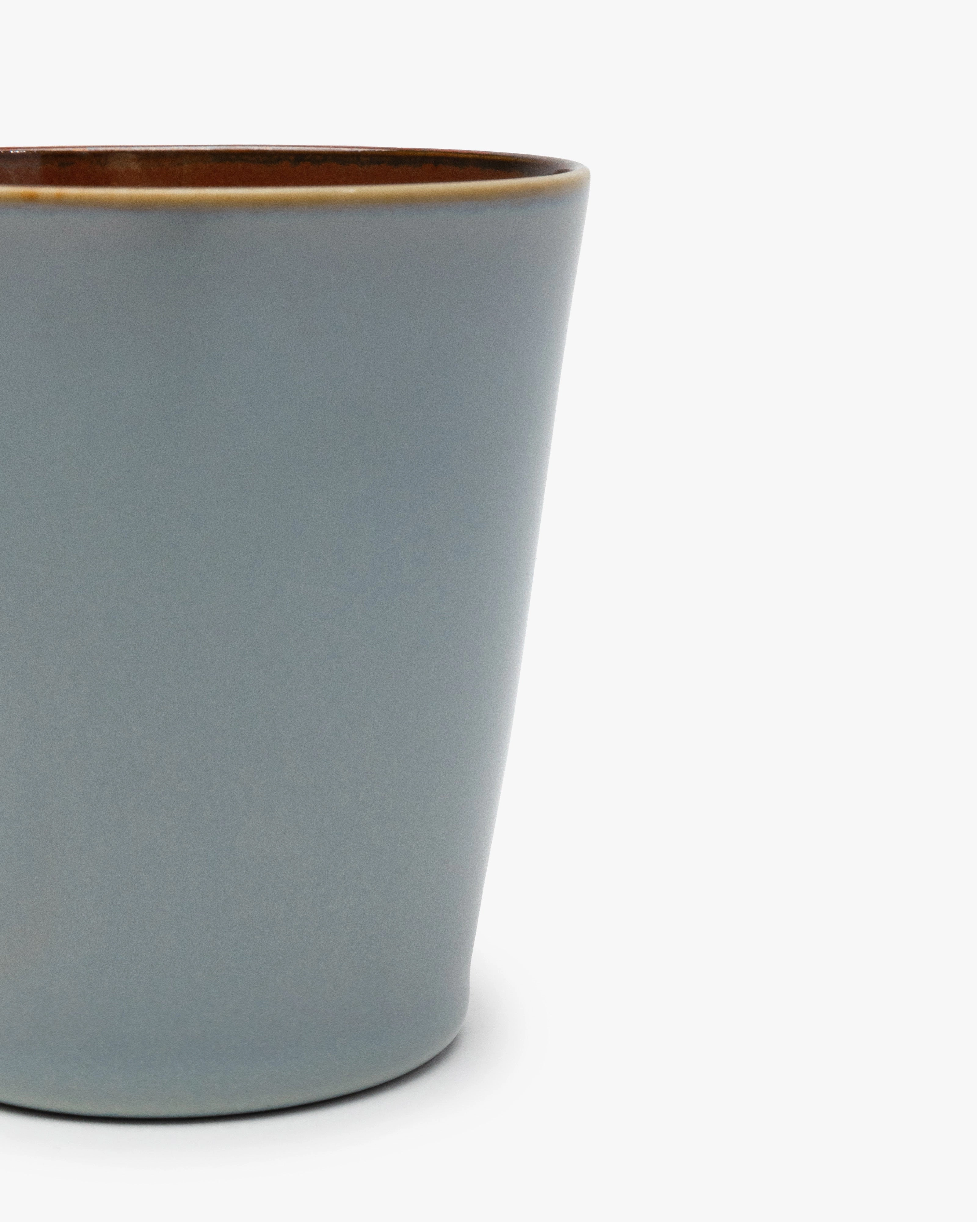 Conical cup M smoky blue/rust Terres de rves