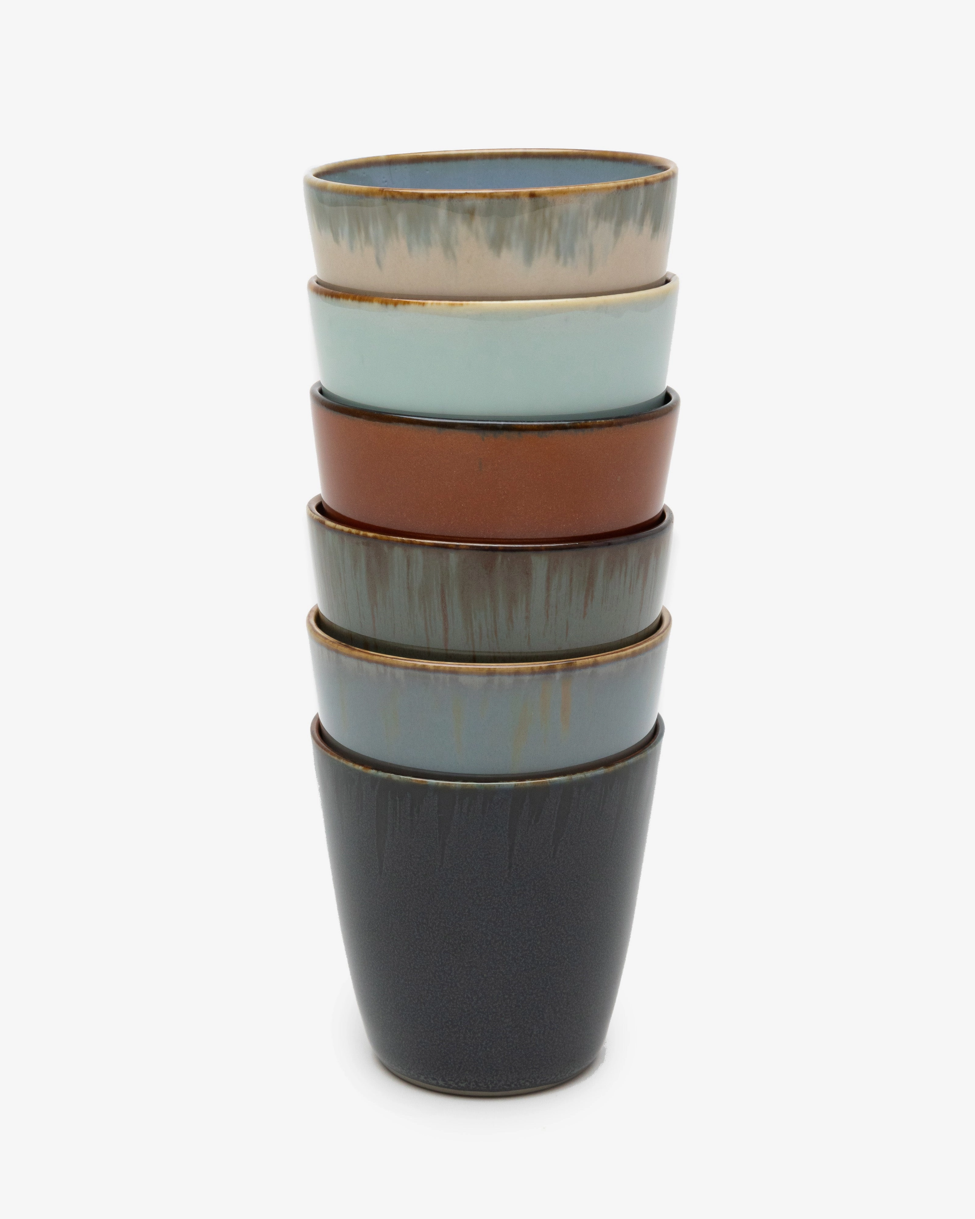 Conical cup S rust/dark blue Terres de rves