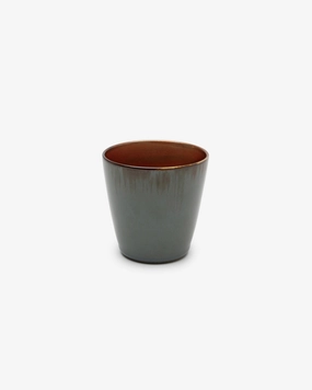 Conical cup S smoky blue/rust Terres de rves Buy Dinnerware online shop