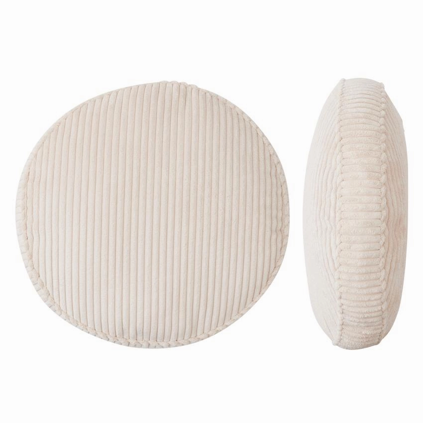 Cordell Round Cushion 40cm Ivory Cushions for home decor deals