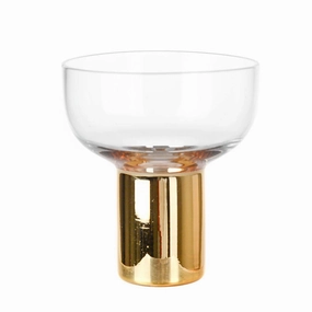 Coupe Glass Heavy Base Gold Drinkware Bar Essentials