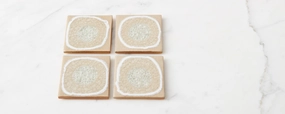 crackle coaster in sand Entertaining Servingware discount