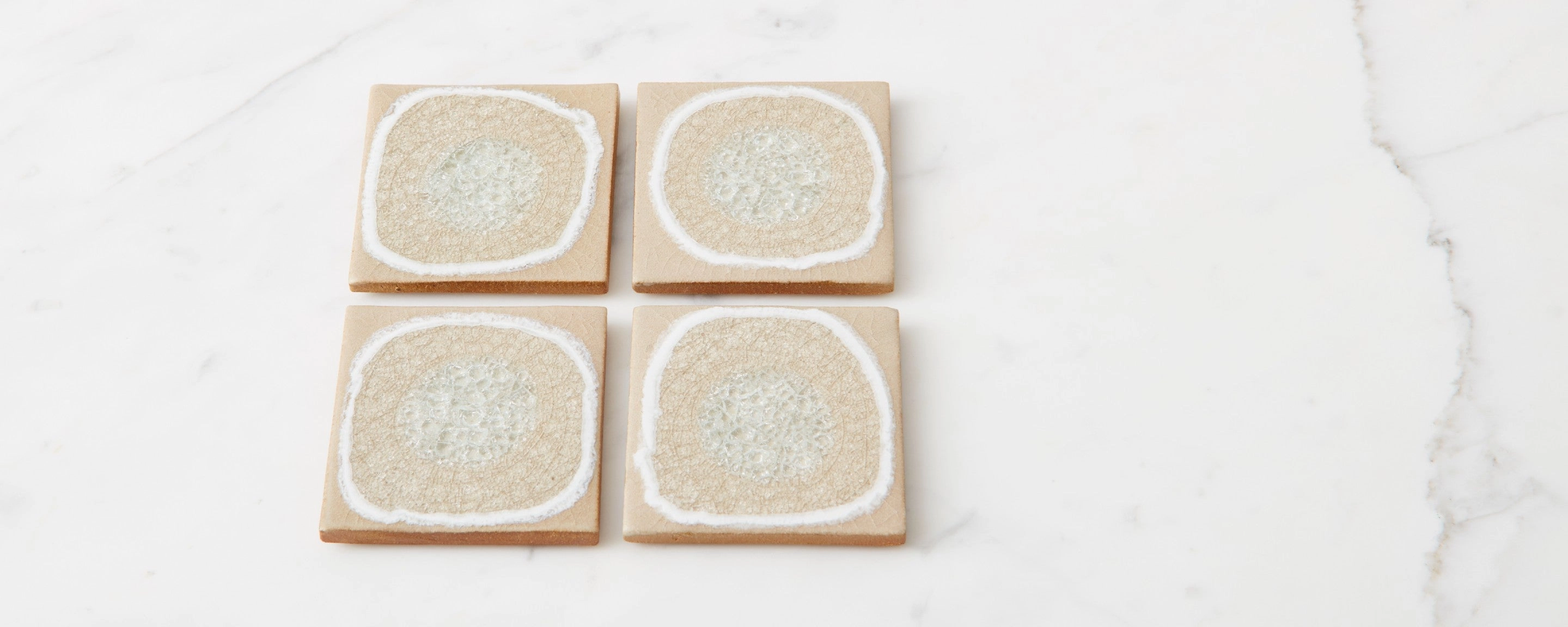 crackle coaster in sand Entertaining Servingware discount