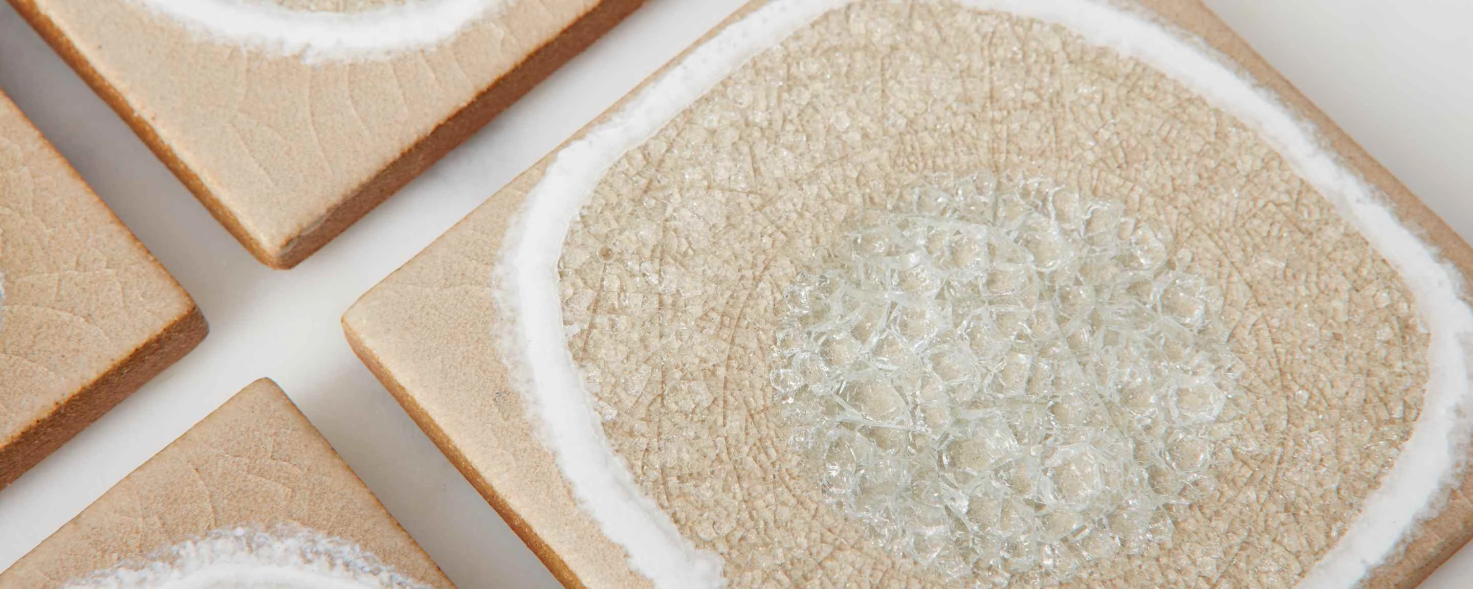 crackle coaster in sand