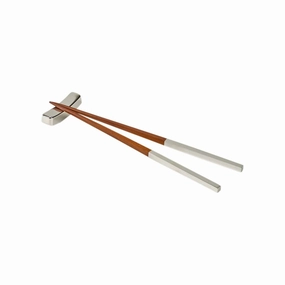 Crafted Wood Chopsticks, Set Of 2 In Brown Cutlery outlet discounts