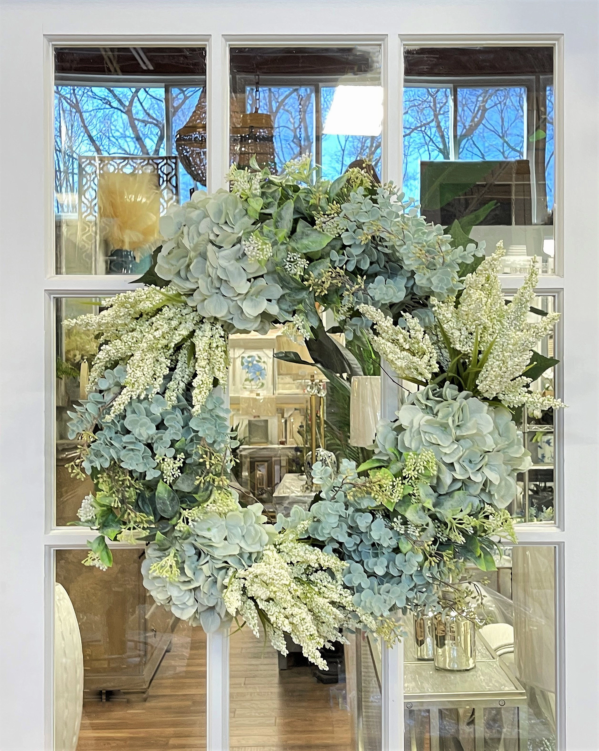 Creative Displays 25" Hydrangea, Heather and Eucalyptus Wreath