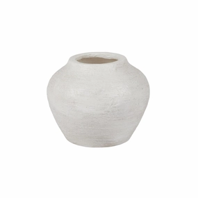 Cree Small Composite Vase 20.5x19.5x20.5cm Wht Cheap Vases for home
