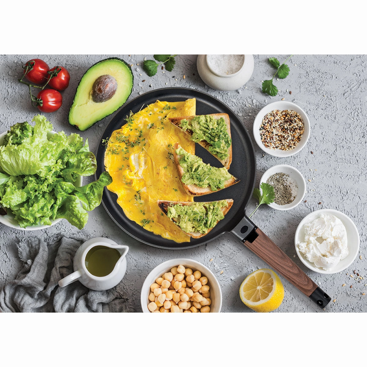 Crepe Pan Non-Stick Cast Aluminum With Soft Touch Handle, 11"