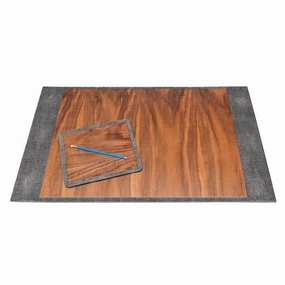 Crosby Gray Desk Blotter Set Home Decor Office Organization Convenient shopping