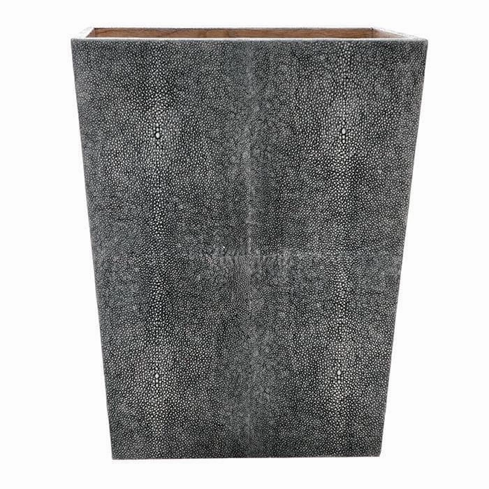 Crosby Gray Rectangle Waste Basket, Tapered Home Decor Office Organization Convenient shopping