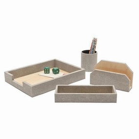 Crosby Sand Office Accessory Set/4 Home Decor Office Organization Convenient shopping