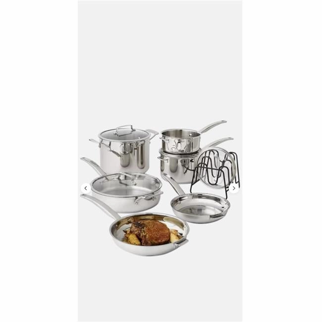 Cuisinart 196 Cuisinart 11-Piece Smartnest Stainless Steel Cookware Set