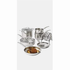 Cuisinart 196 Cuisinart 11-Piece Smartnest Stainless Steel Cookware Set Cookware hot cookware outlet