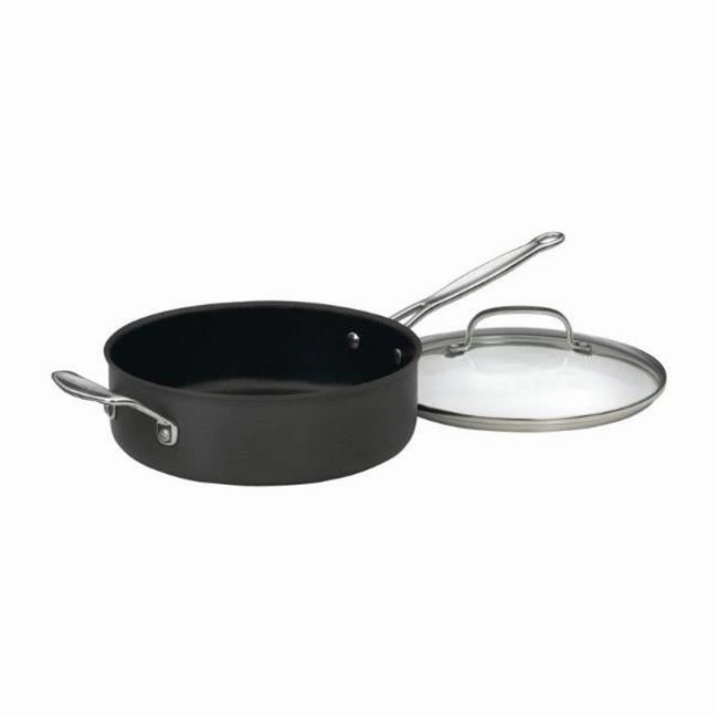 Cuisinart 6243380 5.5 qt. Chefs Classic Stainless Steel Saute Pan&#44; Black