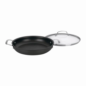 Cuisinart 6243752 12 in. Chefs Classic Stainless Steel Saute Pan&#44; Black Cookware hot cookware outlet