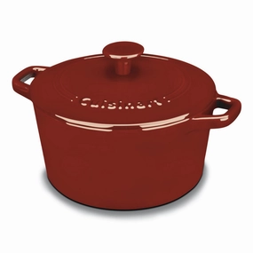 Cuisinart Chef'S Classic Enameled Cast Iron Cookware 3 Qt. Round Covered Casserole Cookware holiday sale