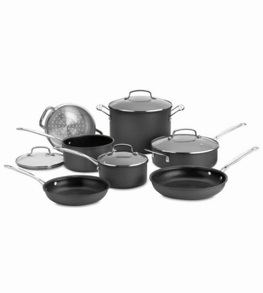 Cuisinart Chef'S Classic Non-Stick Hard Anodized Cookware 11 Piece Set Cookware holiday sale