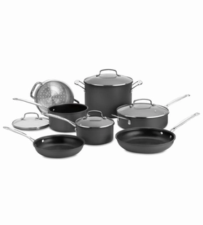 Cuisinart Chef'S Classic Non-Stick Hard Anodized Cookware 11 Piece Set Cookware holiday sale