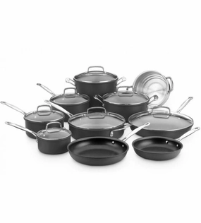 Cuisinart Chef'S Classic Non-Stick Hard Anodized Cookware 17 Piece Set Cookware holiday sale