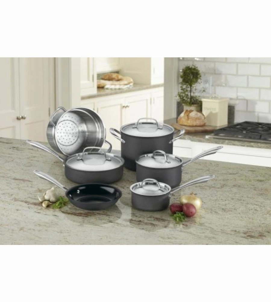 Cuisinart Greengourmet Hard Anodized Eco Friendly Non-Stick Cookware 10 Piece Set