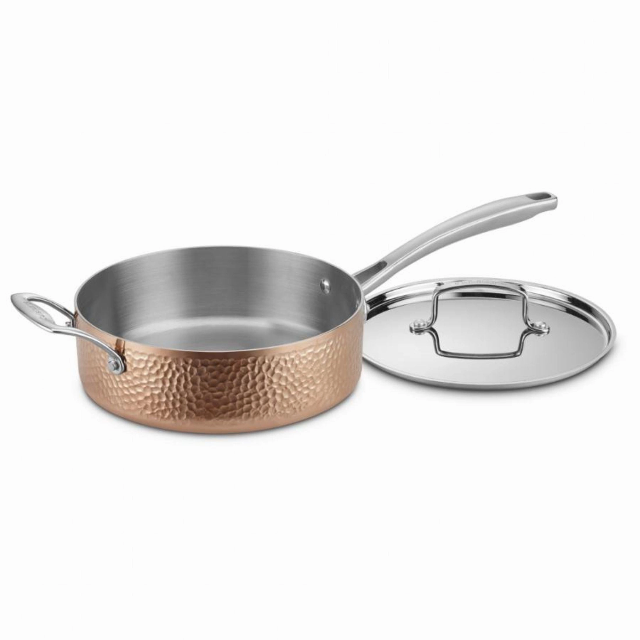 Cuisinart Hammered Collection Copper Tri-Ply Cookware 9 Piece Set