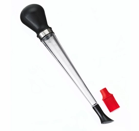 Cuisipro 2-in-1 Baster With Silicone Brush Head and Shower Attachment, Black Bakeware online promo