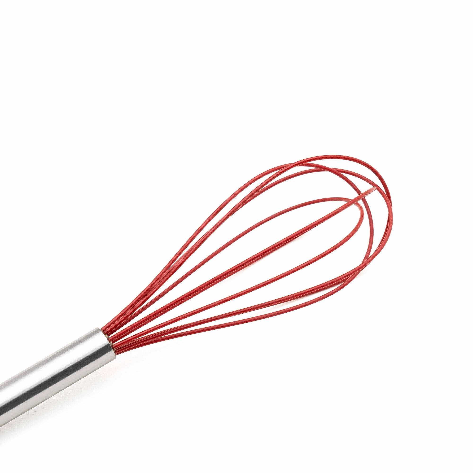 Cuisipro 8 Inch Silicone Egg Whisk, Red