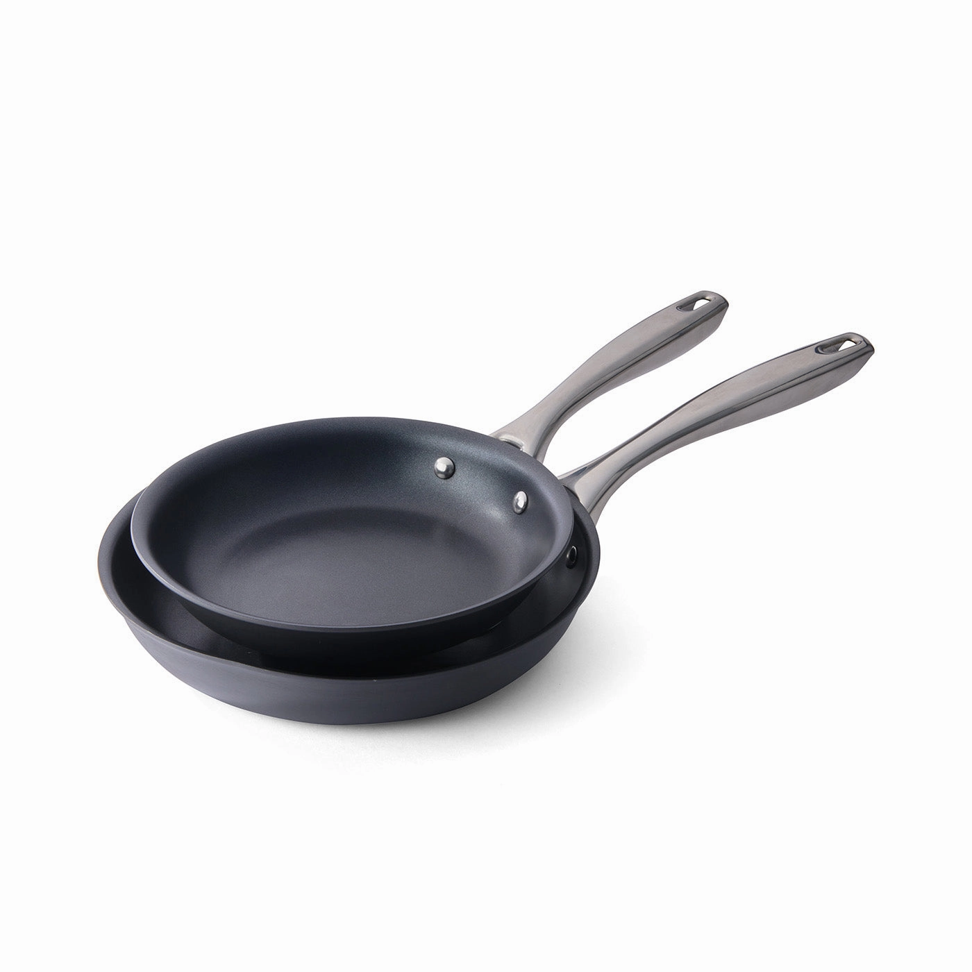 Cuisipro Easy Release Hard Anodized 2 Piece Fry Pan Set, 8-Inch & 9.5-Inch