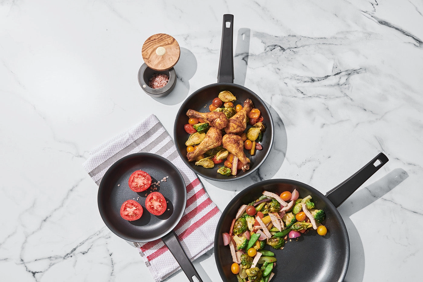 Cuisipro Soft Touch 2 Piece Nonstick Fry Pan Set, 8-Inch & 9.5-Inch