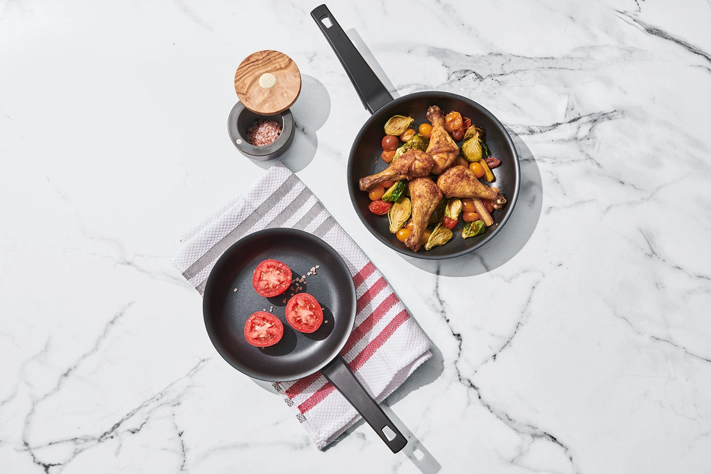 Cuisipro Soft Touch 2 Piece Nonstick Fry Pan Set, 8-Inch & 9.5-Inch
