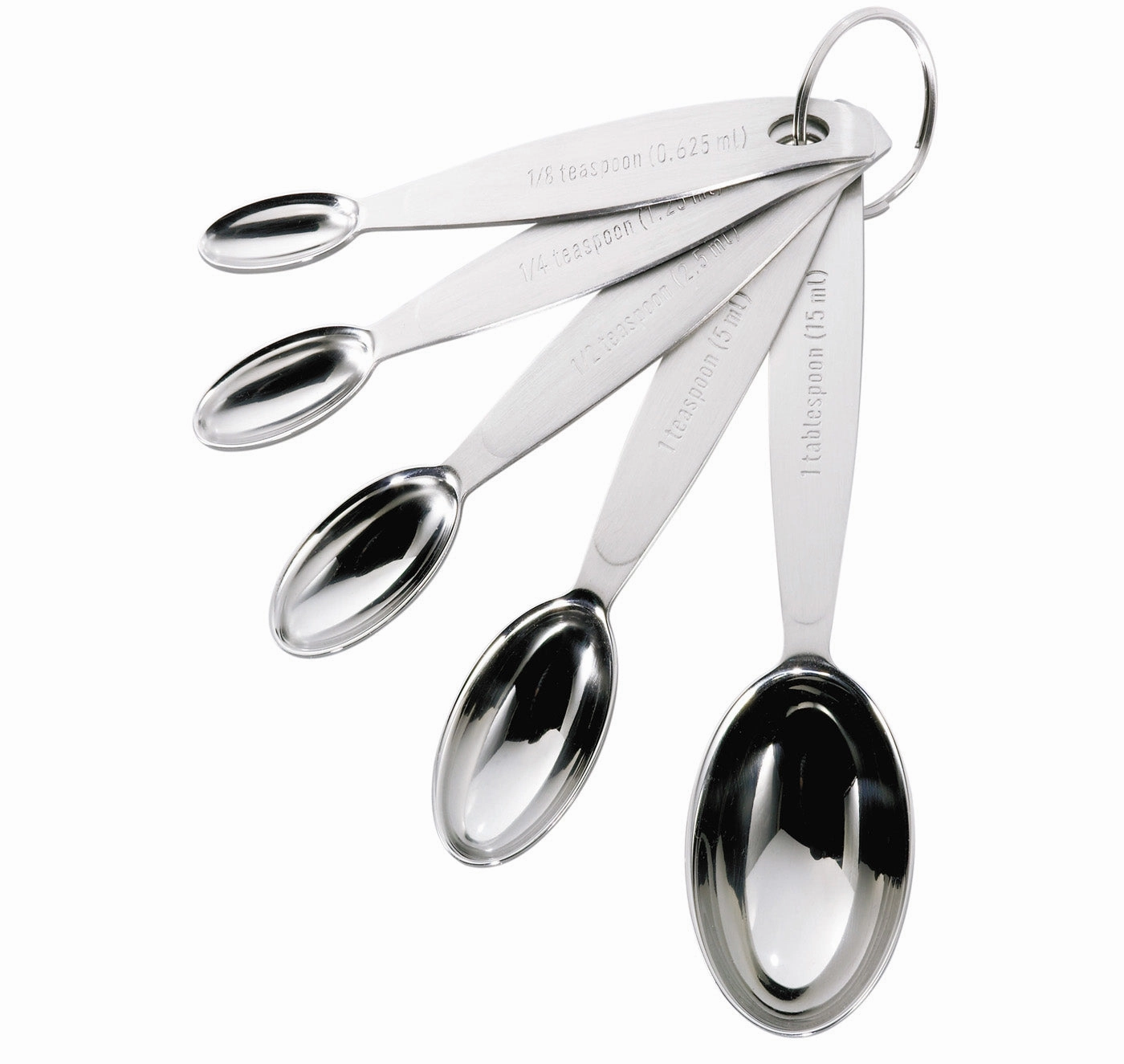 Cuisipro Stainless Steel Measuring Spoon Set, 5 Piece Cooking Tools & Accessories mega discount