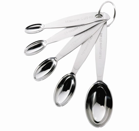 Cuisipro Stainless Steel Measuring Spoon Set, 5 Piece Cooking Tools & Accessories mega discount