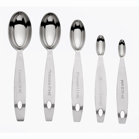 Cuisipro Stainless Steel Odd Size Measuring Spoons, 5 Piece Set Cooking Tools & Accessories outlet tools