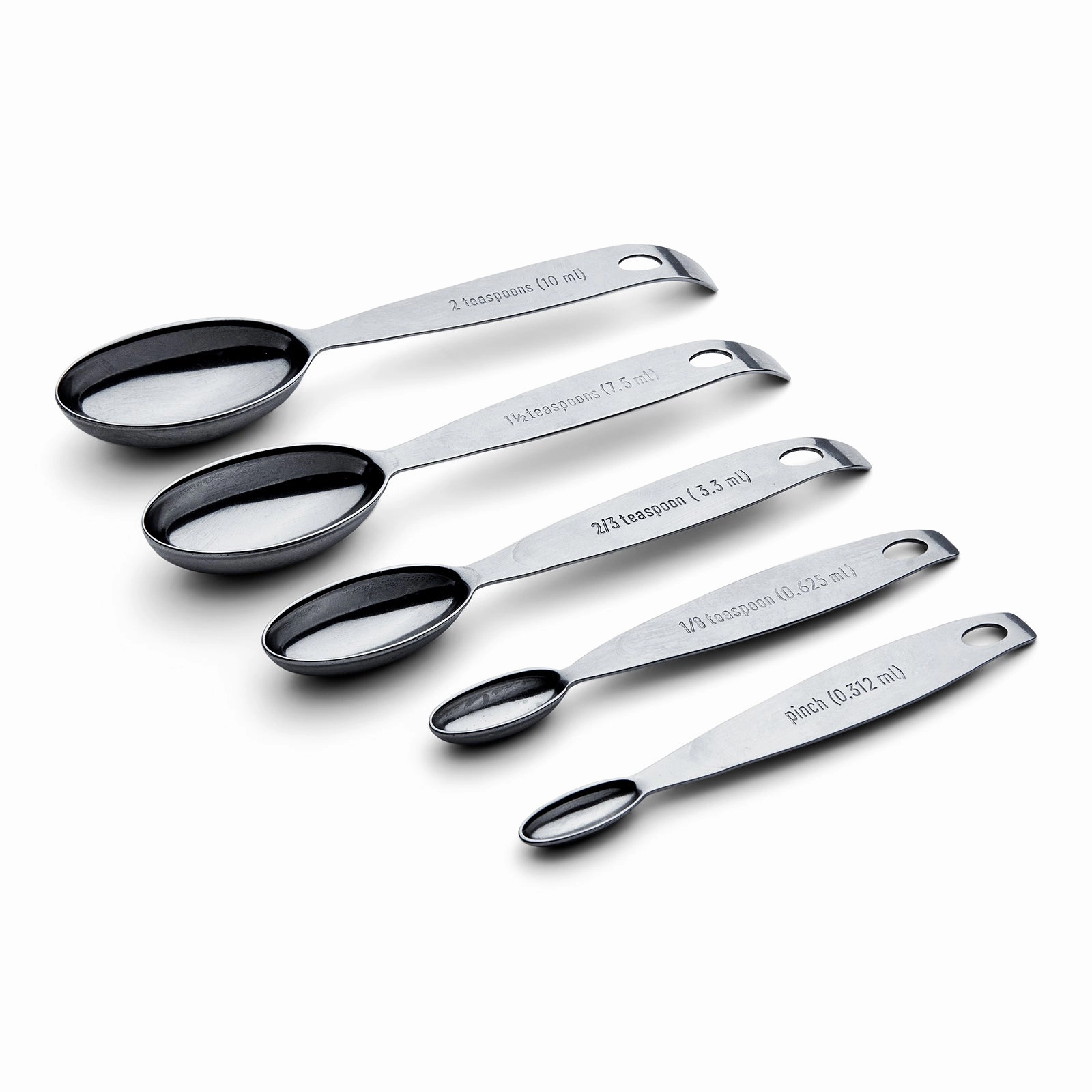 Cuisipro Stainless Steel Odd Size Measuring Spoons, 5 Piece Set