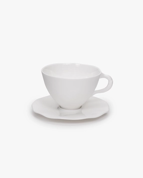 Cup with saucer L white Perfect Imperfection Buy Dinnerware online shop