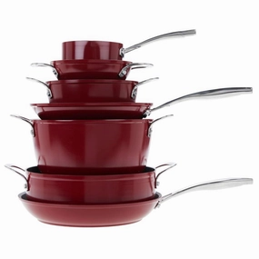 Curtis Stone 14-piece Stacking Cookware Set 764-541 Refurbished Cookware hot cookware outlet