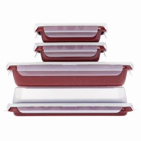 Curtis Stone 8-piece Dura-Bake and Bake, Roast and Store Set Refurbished Cookware hot cookware outlet