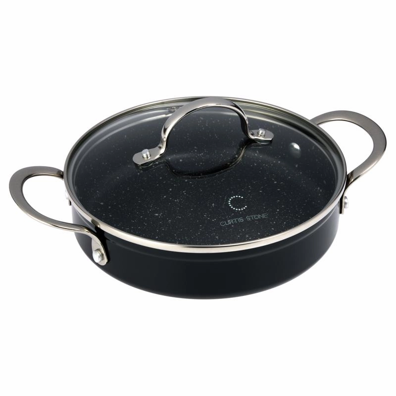 Curtis Stone 8" Saut Pan with Lid Refurbished