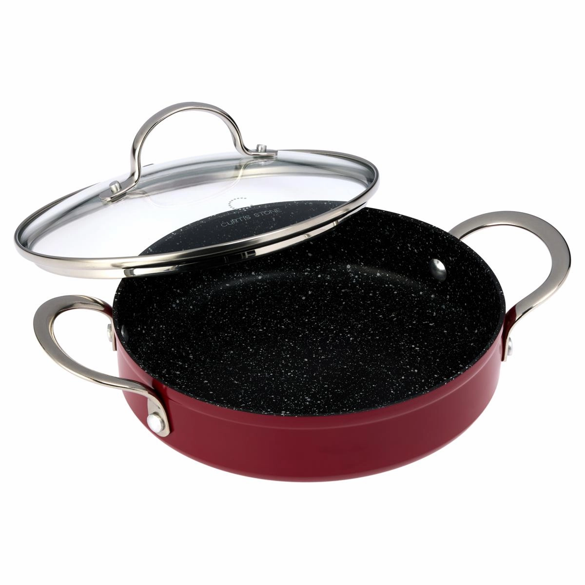 Curtis Stone 8" Saut Pan with Lid Refurbished