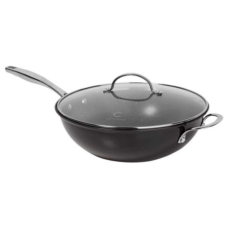 Curtis Stone Dura-Pan  11" Wok with Lid Refurbished