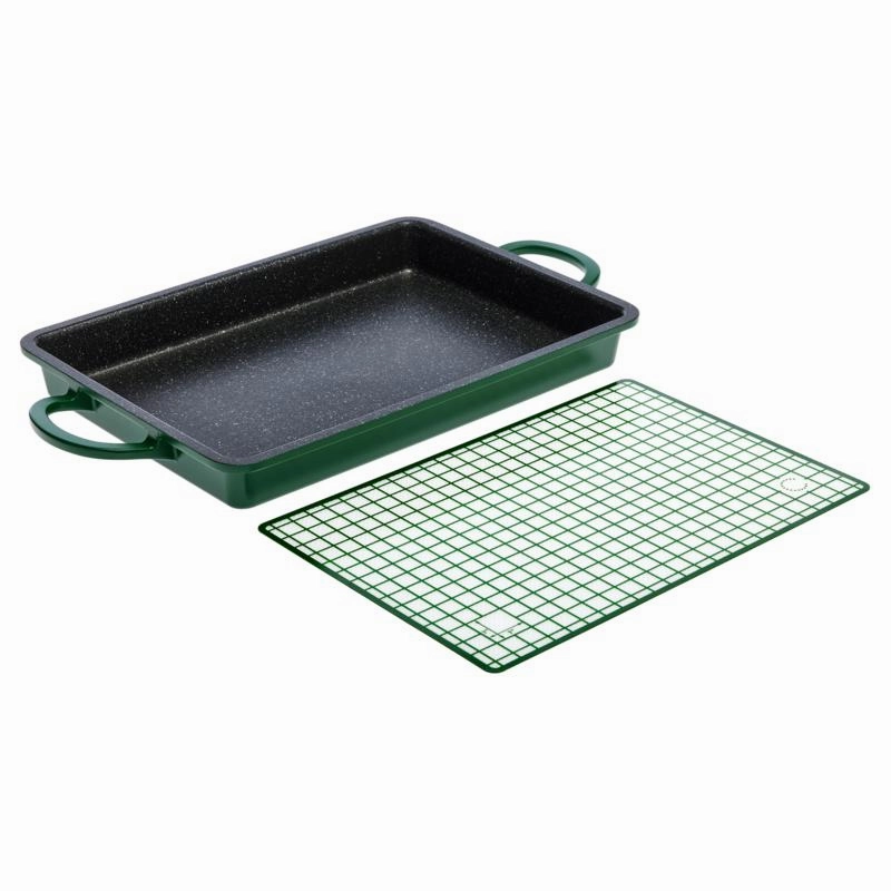 Curtis Stone Dura-Pan  2-in-1 Baker/Griddle Pan with Silicone Mat Refurbished