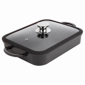 Curtis Stone Dura Pan  Buffet Pan with Glass Lid Refurbished Cookware hot cookware outlet