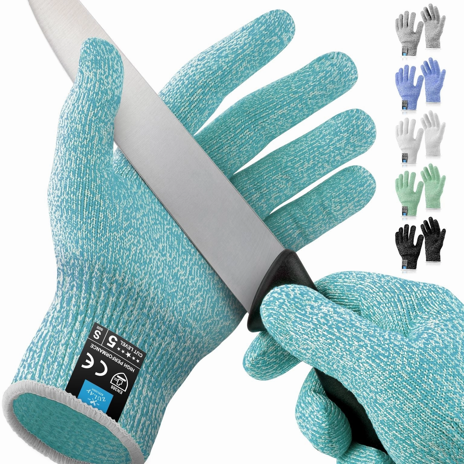 Cut Resistant Gloves Food Grade Level 5 Protection (Small)