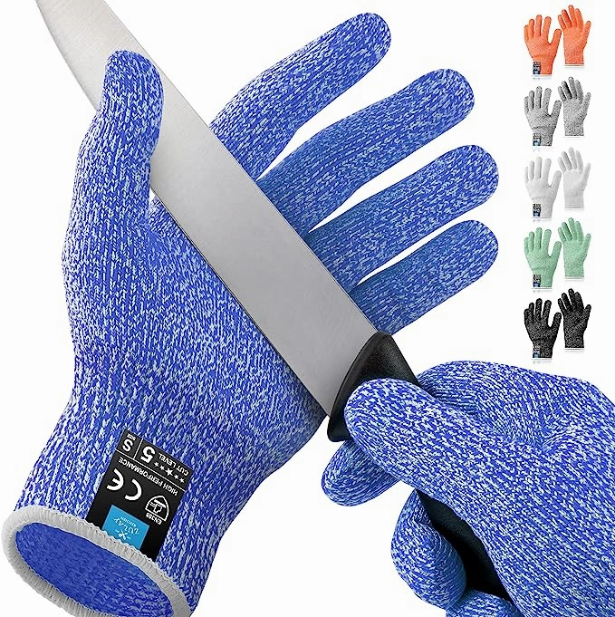 Cut Resistant Gloves Food Grade Level 5 Protection (Small)
